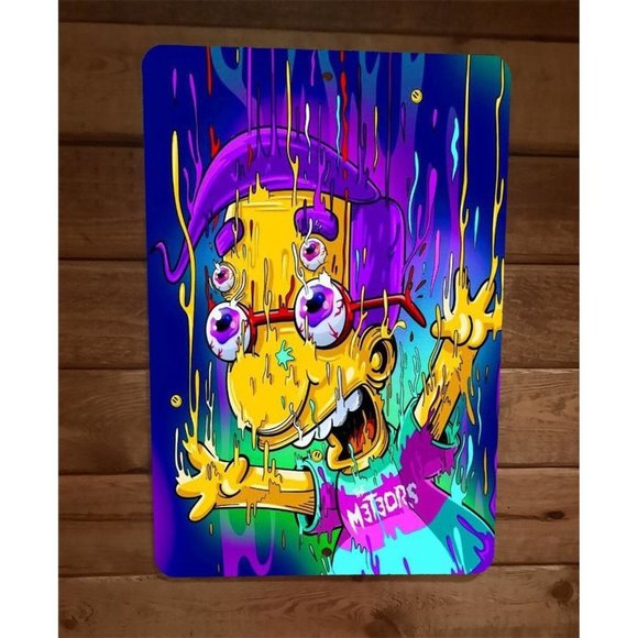 Milton Melting Simpsons 8x12 Metal Wall‎ Cartoon Sign - Picture 1 of 1